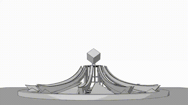 珠江锐丰策展 广州国际灯光节主雕《桂冠》震撼广州夜空(图3)
